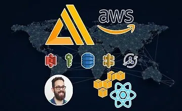 Изображение курса React и AWS Amplify: Создайте Бессерверное Приложение с CI/CD