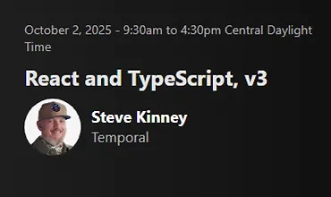 Изображение курса React и TypeScript, v3