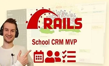Изображение курса Ruby on Rails 6: Приложение для отслеживания посещаемости школ