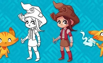 Изображение курса Сел-шейдинг 2D персонажей с Krita