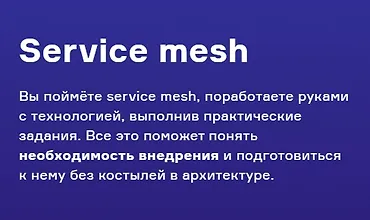 Изображение курса Service mesh