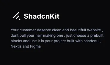 Изображение курса ShadcnKit: Универсальные компоненты для Shadcn UI
