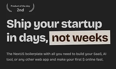 Изображение курса ShipFast. Запустите свой стартап за дни, а не недели