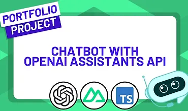 Изображение курса Создание чат-бота с использованием Nuxt, TypeScript и OpenAI Assistants API