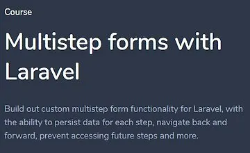 Изображение курса Создание многошаговых форм с Laravel