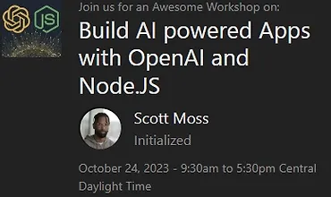 Изображение курса Создавайте AI приложения с использованием OpenAI и Node.js