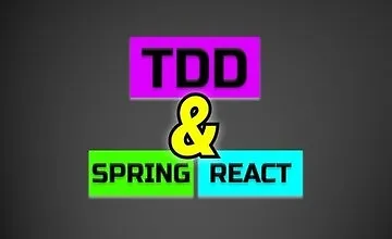 Изображение курса Spring Boot и React с Разработкой через Тестирование
