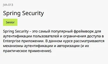 Изображение курса Spring Security