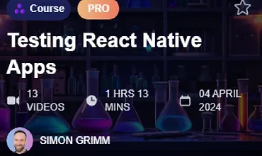 Изображение курса Тестирования React Native приложений