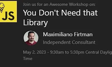 Изображение курса Вам не нужна эта библиотека