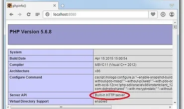 Изображение курса Используем встроеный веб-сервер PHP