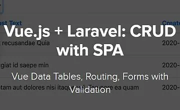 Изображение курса Vue.js + Laravel: CRUD и SPA