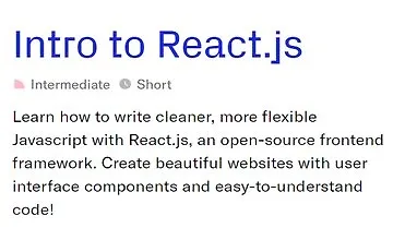 Изображение курса Введение в React.js