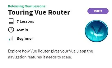 Изображение курса Знакомство с Vue Router